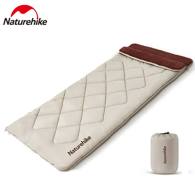 Color: PURPLE, Ships From: CHINA - Naturehike Sleeping Bag Ultralight Waterproof Cotton Sleeping Bag Portable Spliceable Outdoor Hiking Travel Camping Sleeping Bag