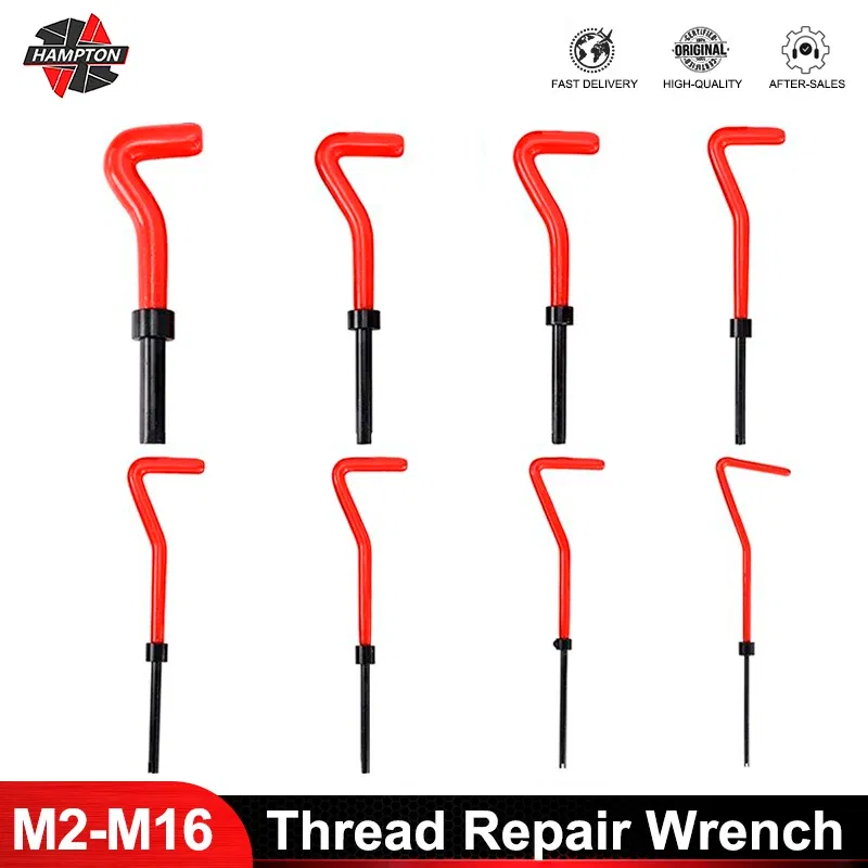 Thread Diameter: M80, Ships From: CN - HAMPTON M2-M16 Screw Thread Inserts For Restoring Damaged Threads Repair Tools