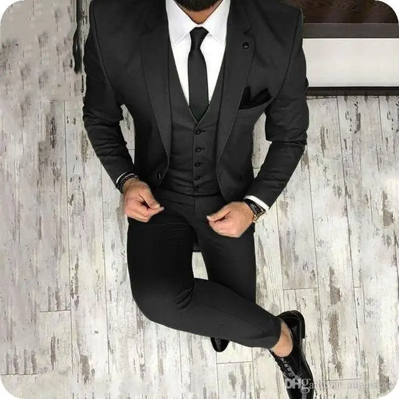 Color: army green, Size: 5XL - Latest Olive Green Men Suits for Groom 3 Piece Classic Wedding Tuxedo Notched Lapel Best Man Slim Fit Blazer trajes de hombre