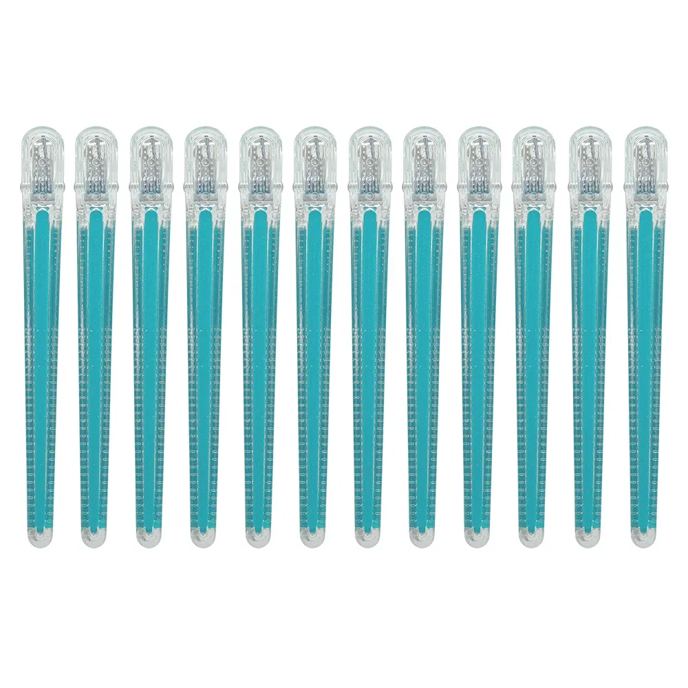 Color: dark green, Ships From: CN - 12pcs Heat-Proof Hairpins Hairdressing Sectioning Cutting Hair Clamps Anti-static Women's Hair Clips Styling Accessories