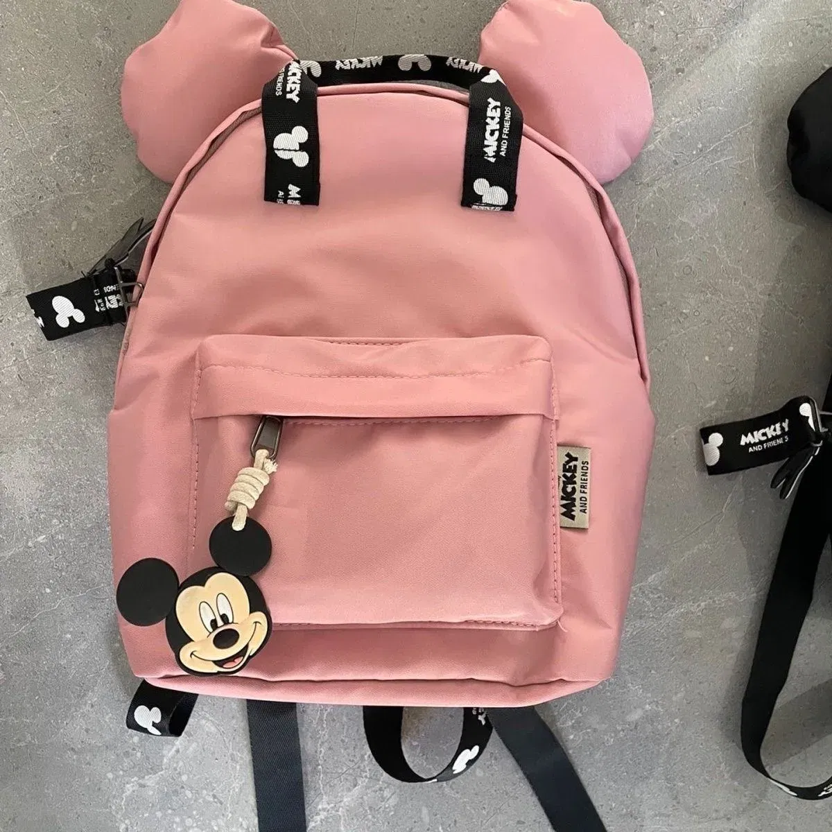 Color: Pink - New Disney Cartoon shoulder bag Backpack Baby Girls Minnie Lovely Schoolbag Kindergarten Kids gift