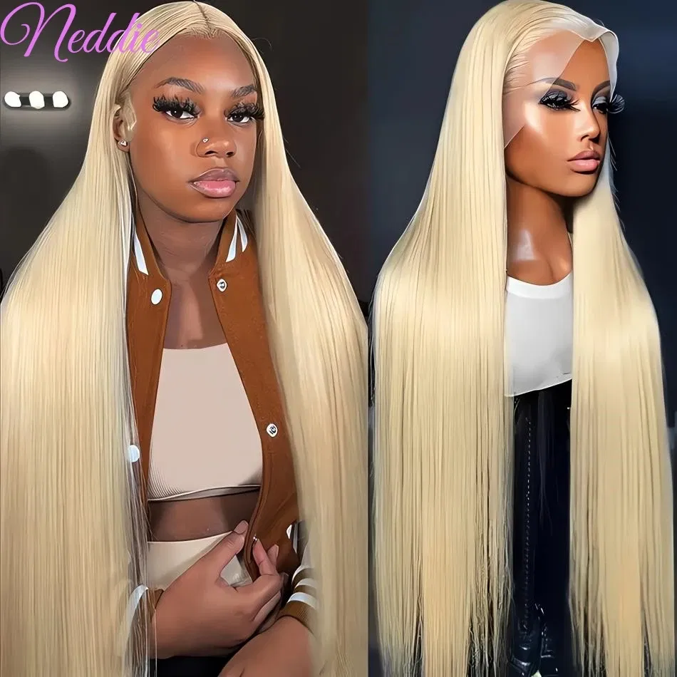 Color: #4, Ships From: CHINA, Stretched Length: 8inches, Density: 180% - Blonde Wig Straight 613 Hd Lace Frontal Wig 13X6 13X4 Transparent Brazilian Straight Lace Front Wigs 30 Inch 100% Human Hair