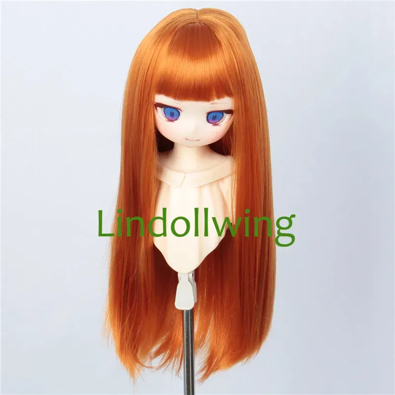 Color: Navy Blue - 1/3 BJD Wig Pullip Dal DD Dollfie Doll Wig 8-9 inch Long Collection Wig
