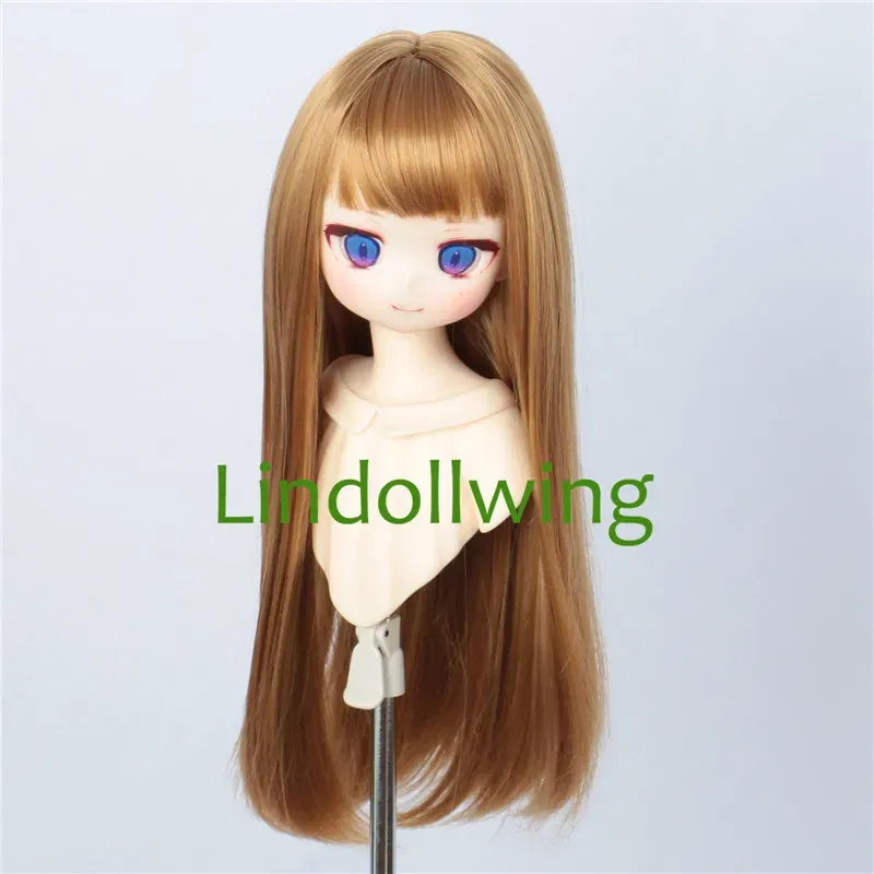 Color: Navy Blue - 1/3 BJD Wig Pullip Dal DD Dollfie Doll Wig 8-9 inch Long Collection Wig