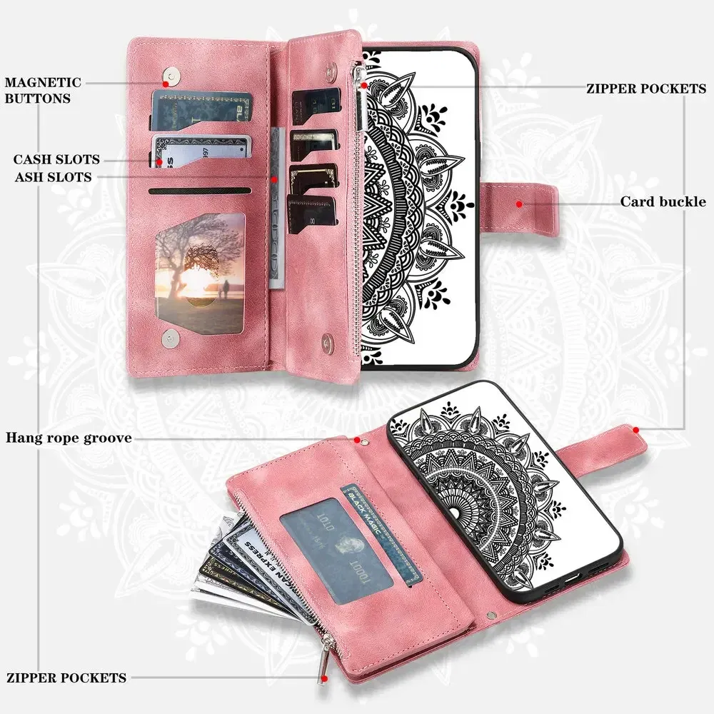 Color: LIGHT BLUE, Material: PU - CrossBody Strap Zipper Wallet Coque for Samsung Galaxy A71 A51 A50 A41 A21S A30 A70 A50S A20 A31 A30S A10 A20E A 51 70 Flip Case