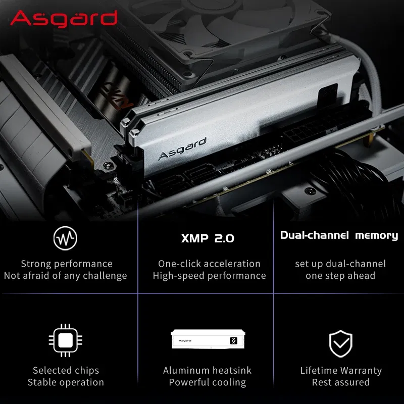Memory Capacity: 8 GB x2 - Asgard ddr4 ram memory ddr4 8GB16GB 32GB 3600MHZ 4000MHZ ram ddr4 dimm for PC desktop