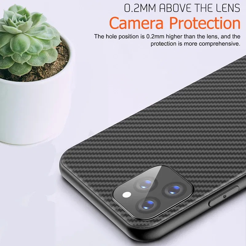Color: black, Material: Vinyl - Luxury Carbon Fiber Silicone Case for iPhone 13 11 12 14 15 16Pro Max XSMAX XR XS X SE 5 6 6S 7 8 14Plus Protective Soft Cover
