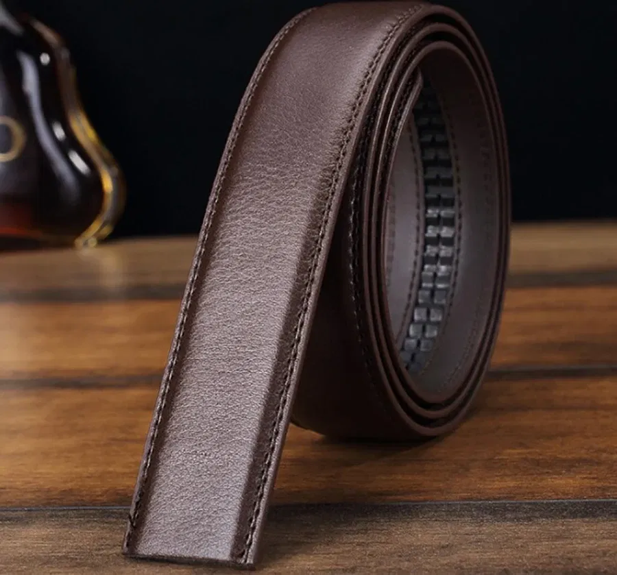 Color: black, Belt Length: 120cm - Men'S No Buckle Automatic Ratchet Belt Replacement Waist Straps Body Strap Without Buckle Belts Men Good Quality Belts Black