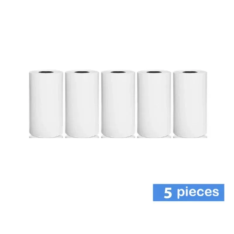Color: WHITE - Printer Paper Thermal Paper 58mm Mini Photo Rolls 57*25MM White Color Gift DIY Sticker Label Receipt Bill Self-adhesive Paper