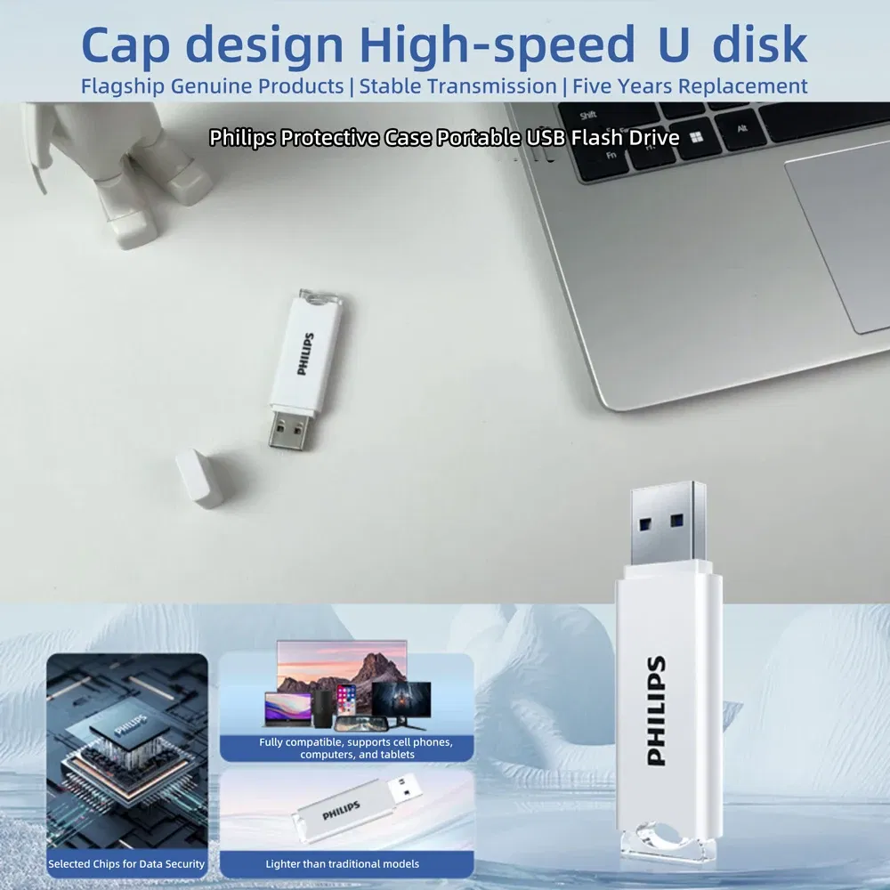 Capacity: 32 GB - PHILIPS USB Flash Drive 2.0, 64GB, Storage Expansion for Photos, Videos, Music, Files