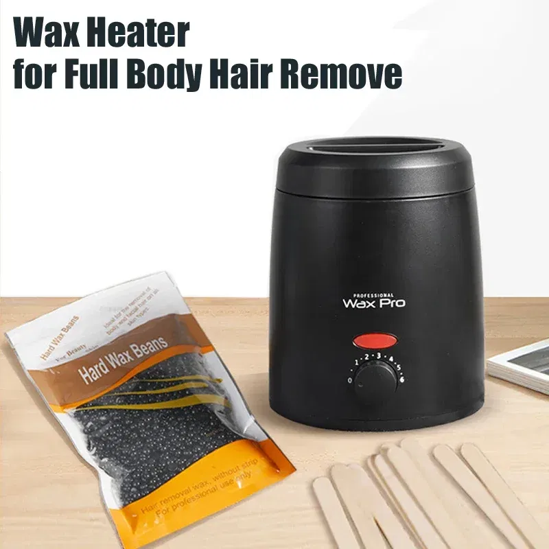 Color: GRAY - 200ML Wax Heater Machine For Hair Removal Wax-Melting Pot Body Hair Remove With Packaging Box Waxing Kit Hair Removal Machine