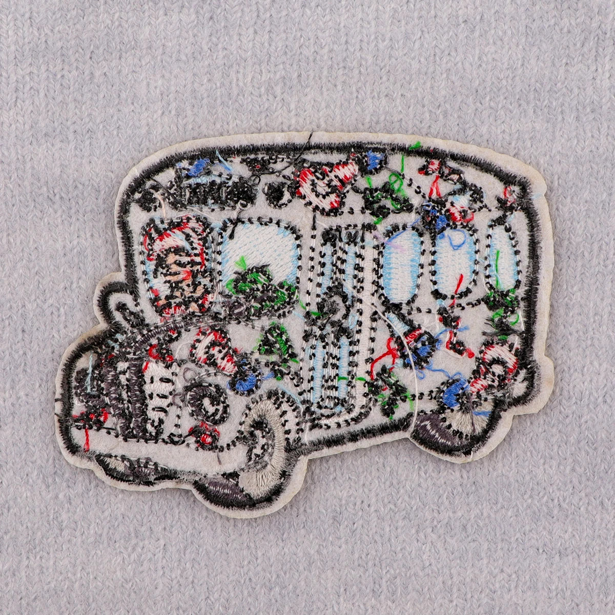 Funny School Bus Embroidery Patch Cartoon Iron On Patches For Clothing Thermoadhesive Patches On Clothes DIY Sew Badges