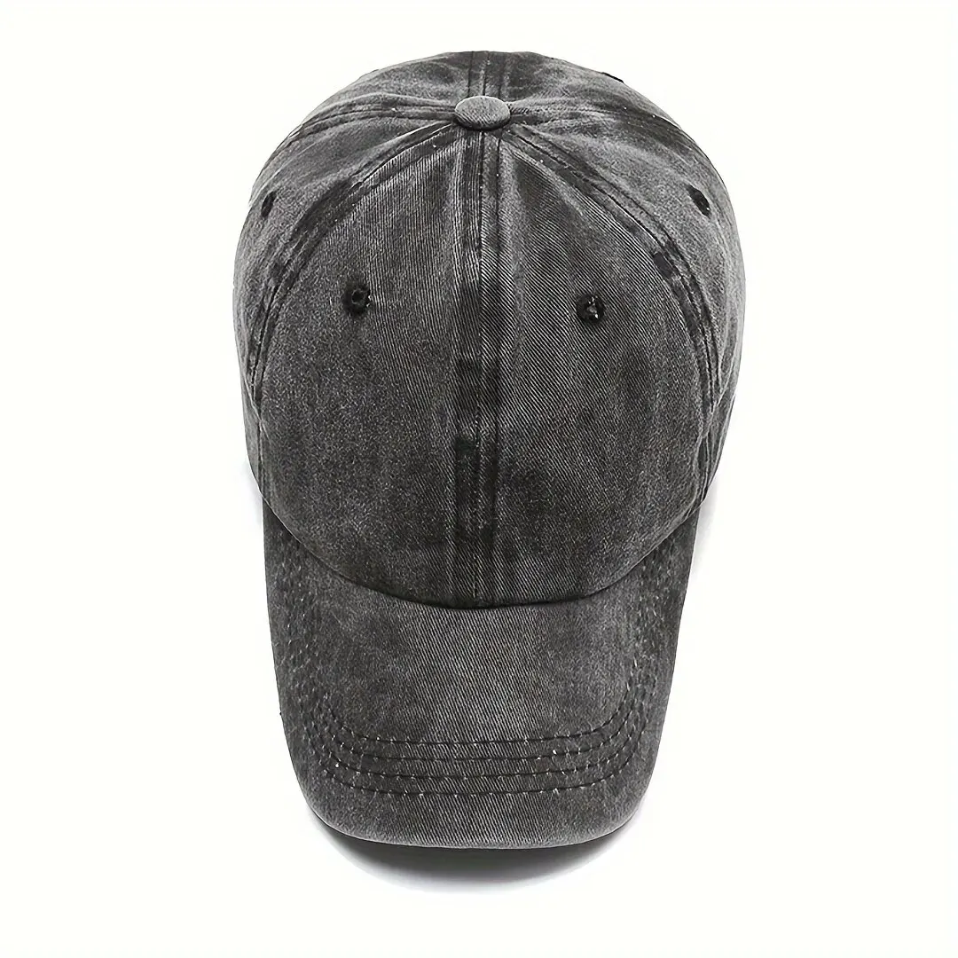 Color: GRAY - Men Women Unisex Baseball Cap Adjustable Solid Color Casual Hat Stretchy Fabric for Sports Secure Drawstring Closure Dad Hat