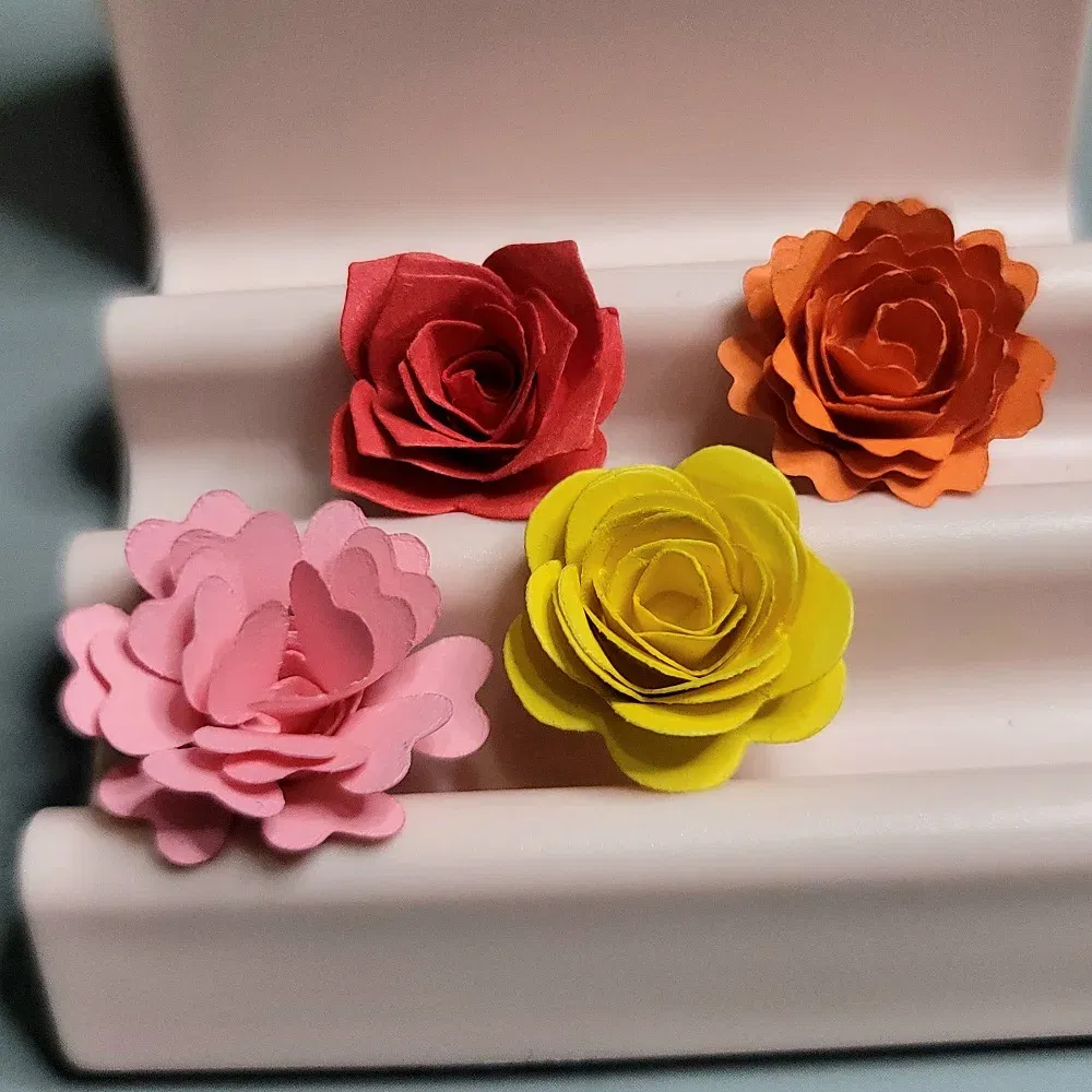 Color: Light Grey, Size: S, Ships From: CHINA - 6 Styles Spiral Flower Metal Cutting Dies Scrapbook Embossing Circle Die Cuts Album DIY Craft Cutting Die 2023 New