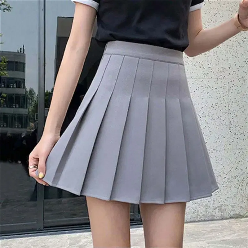 Size: XL, Color: black - 1pc Pleated High Waist Mini Skirt Women Sexy White Micro Ladies Korean Style Summer Miniskirt Y2k Egirl Hot Skirt