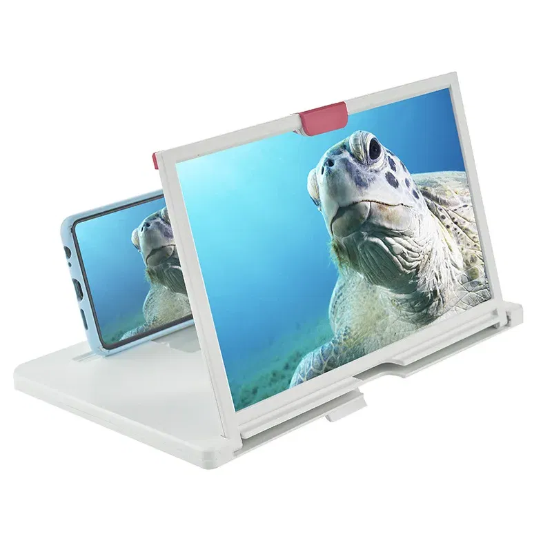 Color: Other, Magnification: 5X - 10 Inch Mobile Phone Screen Magnifier Pull-Out Creative Stretch 3D Mobile Phone Magnifying Glass Stand Folding Phone Holder