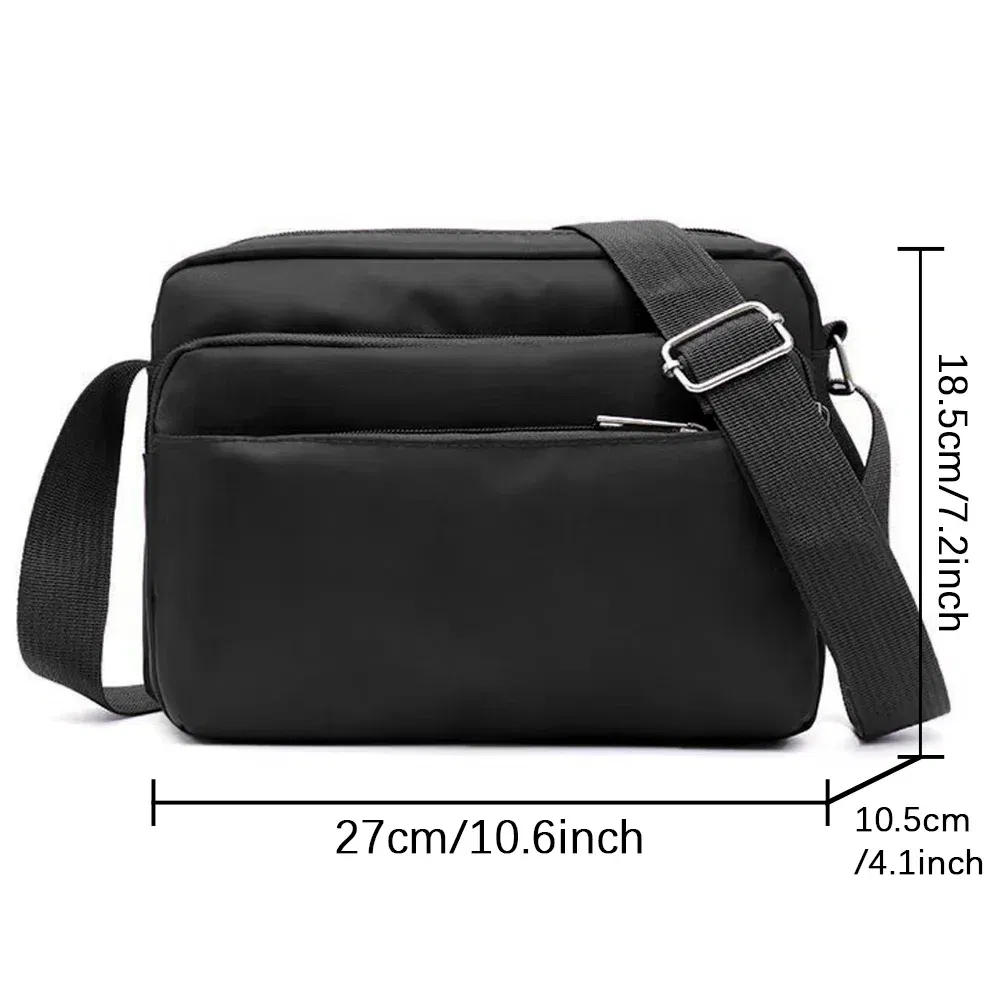 Color: Lavender - New Fashion Multi-layer Travel Leisure Simple Storage Bag Black Gold Letter Series Printing Pattern One Shoulder Crossbody Bag