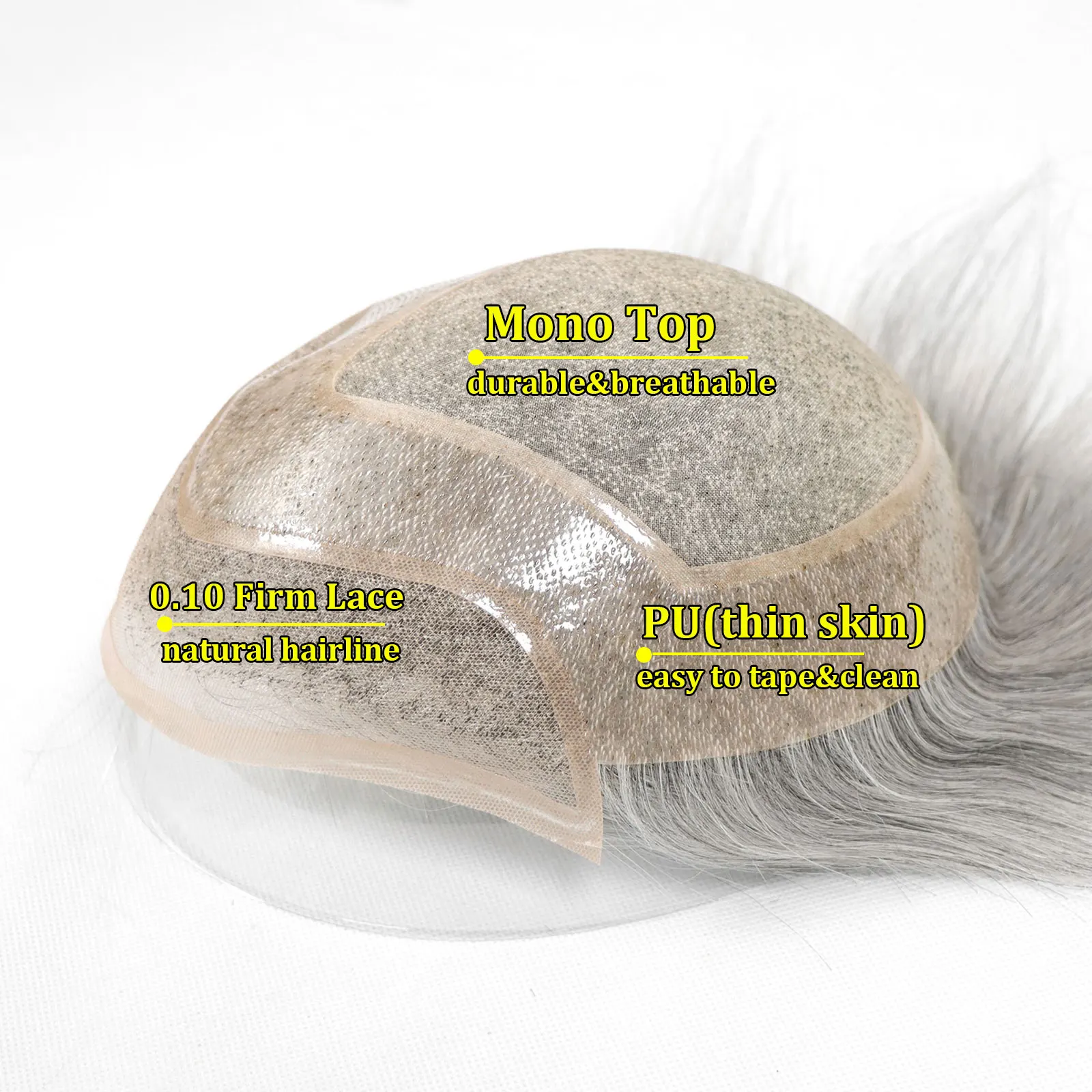 Toupee Color: 22R#, Toupee Density: 120%, Length: 6 inches, Toupee Size: 8x10 - #1B80 Grey Breathable Lace Front Male Wig Human Hair Piece Natural Hairline Lace&Mono&PU Men Toupee Men's Replacement Prosthesis