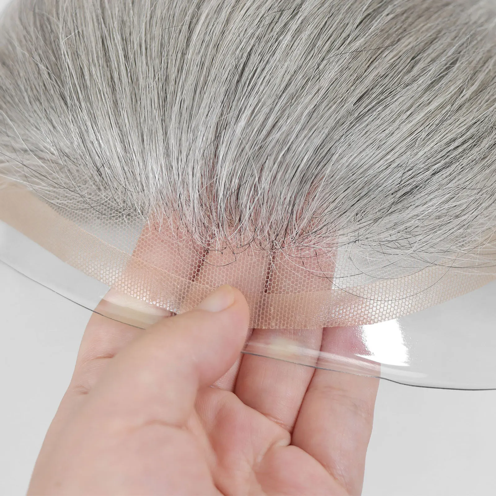 Toupee Color: 22R#, Toupee Density: 120%, Length: 6 inches, Toupee Size: 8x10 - #1B80 Grey Breathable Lace Front Male Wig Human Hair Piece Natural Hairline Lace&Mono&PU Men Toupee Men's Replacement Prosthesis