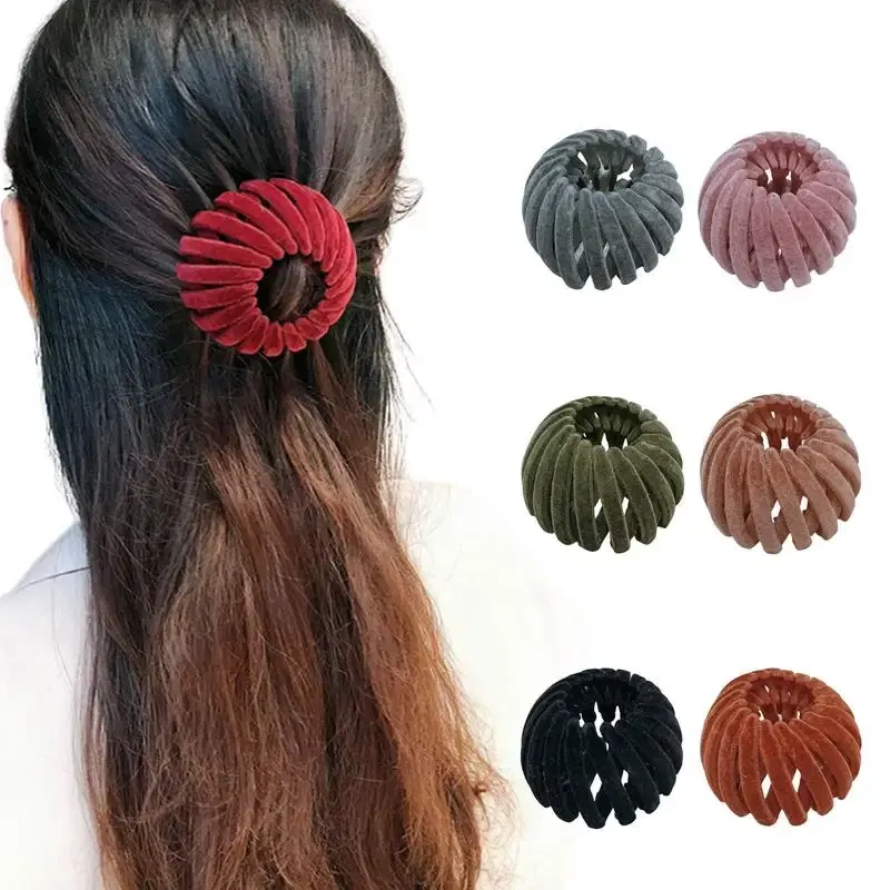 Ships From: CHINA - Ponytail Hairpin Bun Maker Hair Styling Tool Anti-Slip Bun Maker Hair Styling Tool Claw Clip Holder Light Weight For Daily Wear