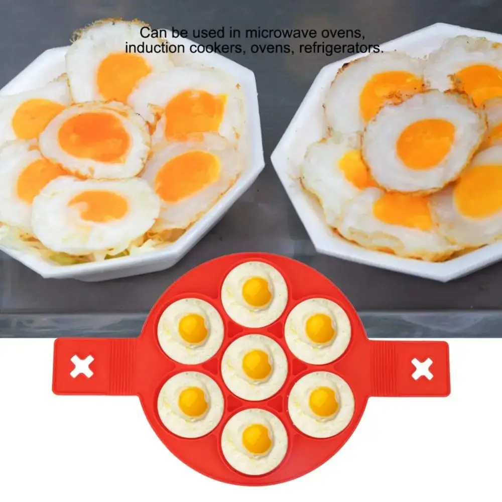 Color: Green - Egg Pancake Ring Non-stick Pancake Machine Mold Silicone Egg Frying Pan Forming Machine Omelet Mold Kitchen Baking Accessories