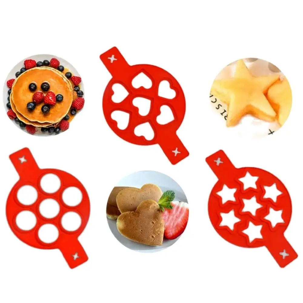 Color: Green - Egg Pancake Ring Non-stick Pancake Machine Mold Silicone Egg Frying Pan Forming Machine Omelet Mold Kitchen Baking Accessories