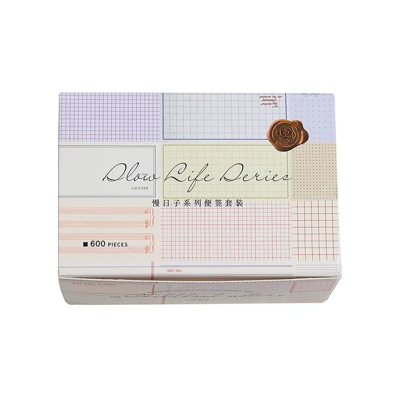 Color: WHITE - Yoofun 600 Sheets Retro Material Paper Border Memo Pad Set Collage Junk Journal Scrapbooking Message Notes Office School Station