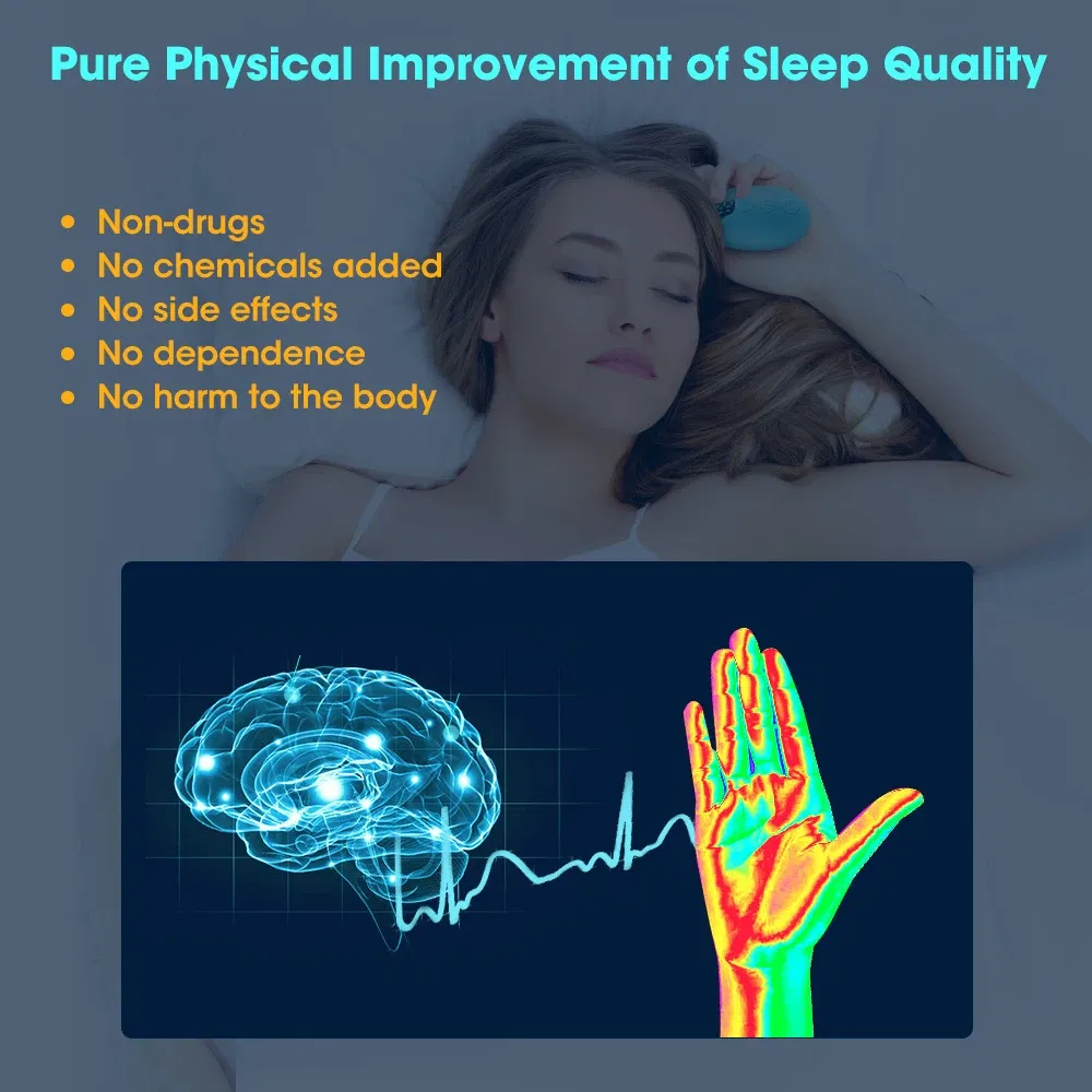 Color: Green - Handheld Sleep Aid Device Relieve Insomnia Instrument Help Sleep Night Anxiety Therapy Relaxatio Pressure Relief Sleep Device