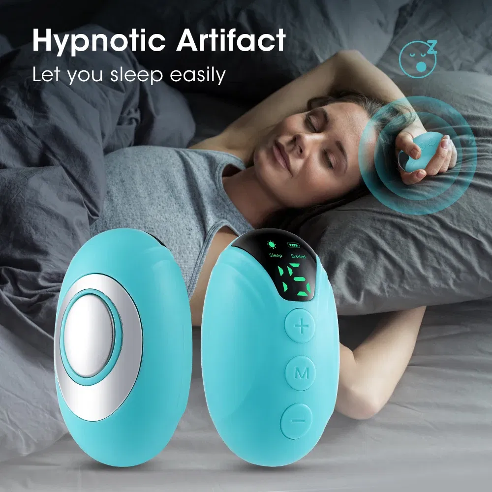 Color: Green - Handheld Sleep Aid Device Relieve Insomnia Instrument Help Sleep Night Anxiety Therapy Relaxatio Pressure Relief Sleep Device