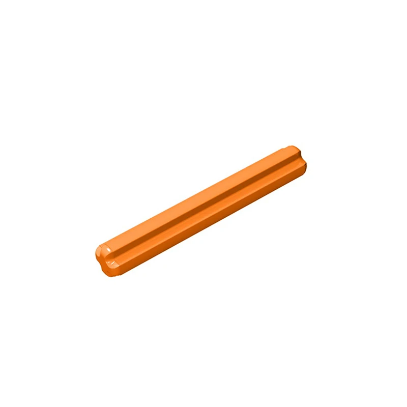Color: Yellow - Gobricks 10PCS Technical Axle 4 Compatible With 3705 pieces of children's toys Assembles Building Blocks Assembles Educatonal