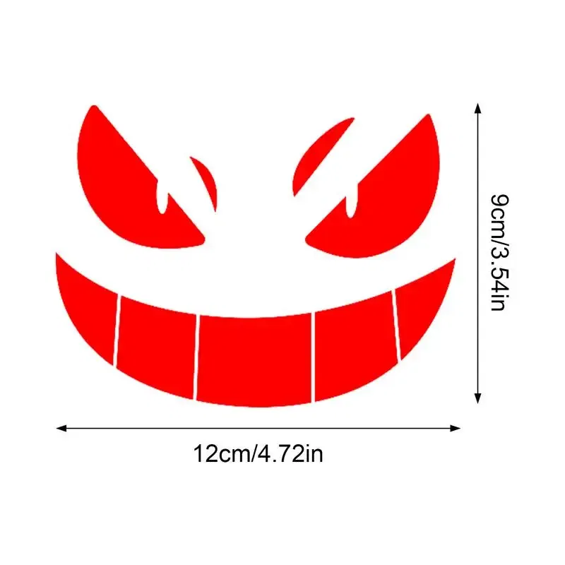Color: Silver, Ships From: CHINA - Reflective Eye Decal Waterproof Eyes Car Stickers Yellow Night Safety Driving Caution Tear-Resistant Horror Graphics For Bumpers