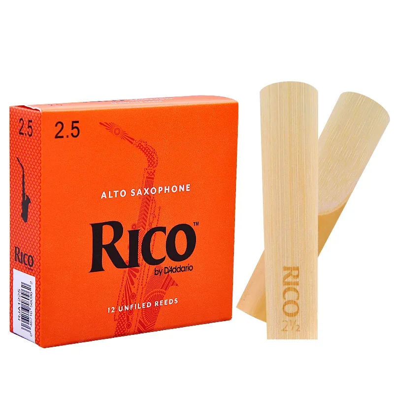 Color: Light Grey - USA RICO Orange Box Reeds Eb Alto Bb Soprano Tenor Barione Saxphone Bass Clarinet Classic