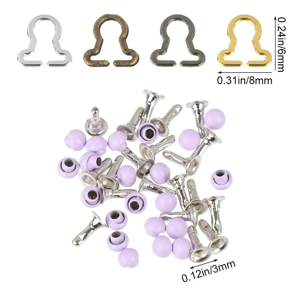 Color: light green - Hot Sale 20Pcs Mini Gourd Style Doll Belt Buttons Dolls Buckles Metal Buckle DIY Girls Toys Trousers Bags Sewing Accessories