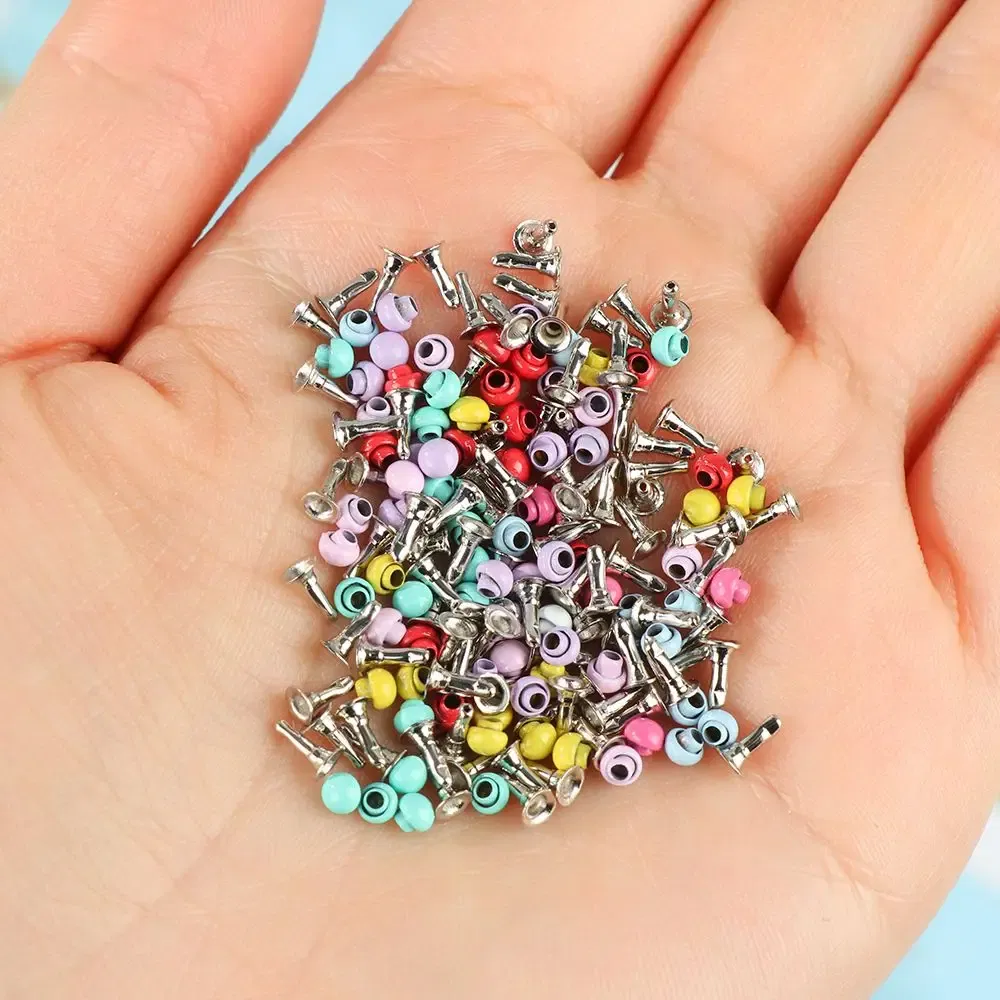 Color: light green - Hot Sale 20Pcs Mini Gourd Style Doll Belt Buttons Dolls Buckles Metal Buckle DIY Girls Toys Trousers Bags Sewing Accessories
