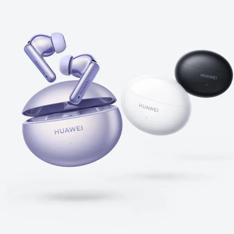 Color: PURPLE - 100% Original Huawei Freebuds 6i (T0019) Bluetooth Headphone ANC 3.0 Punchy Bass 35-Hour Battery Life Earphone Headset