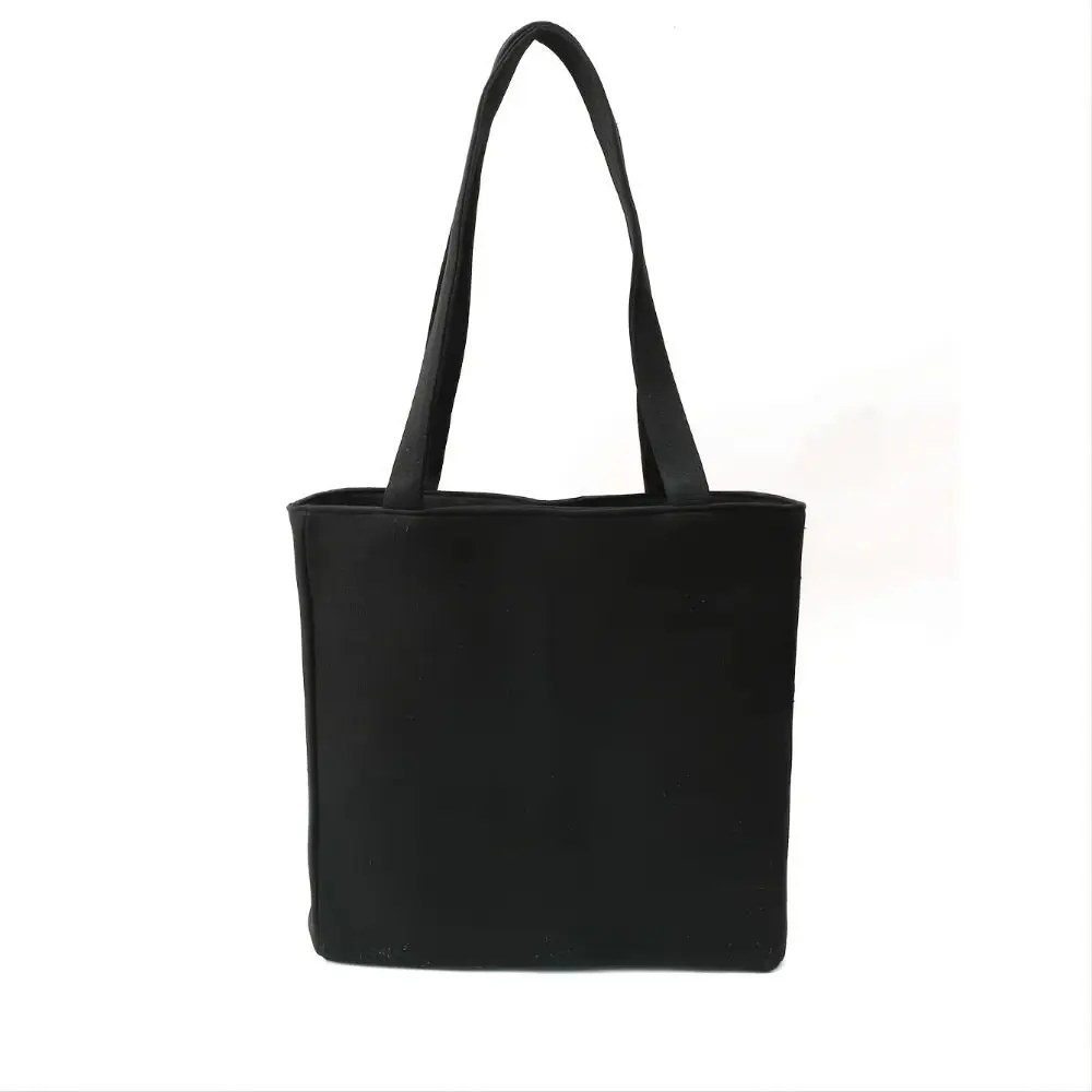 Color: Beige - Ethnic Style Women Shoulder Bag Casual Canvas Large Capacity Embroidered Tote Bag Handbag Colorful Shopping Bag
