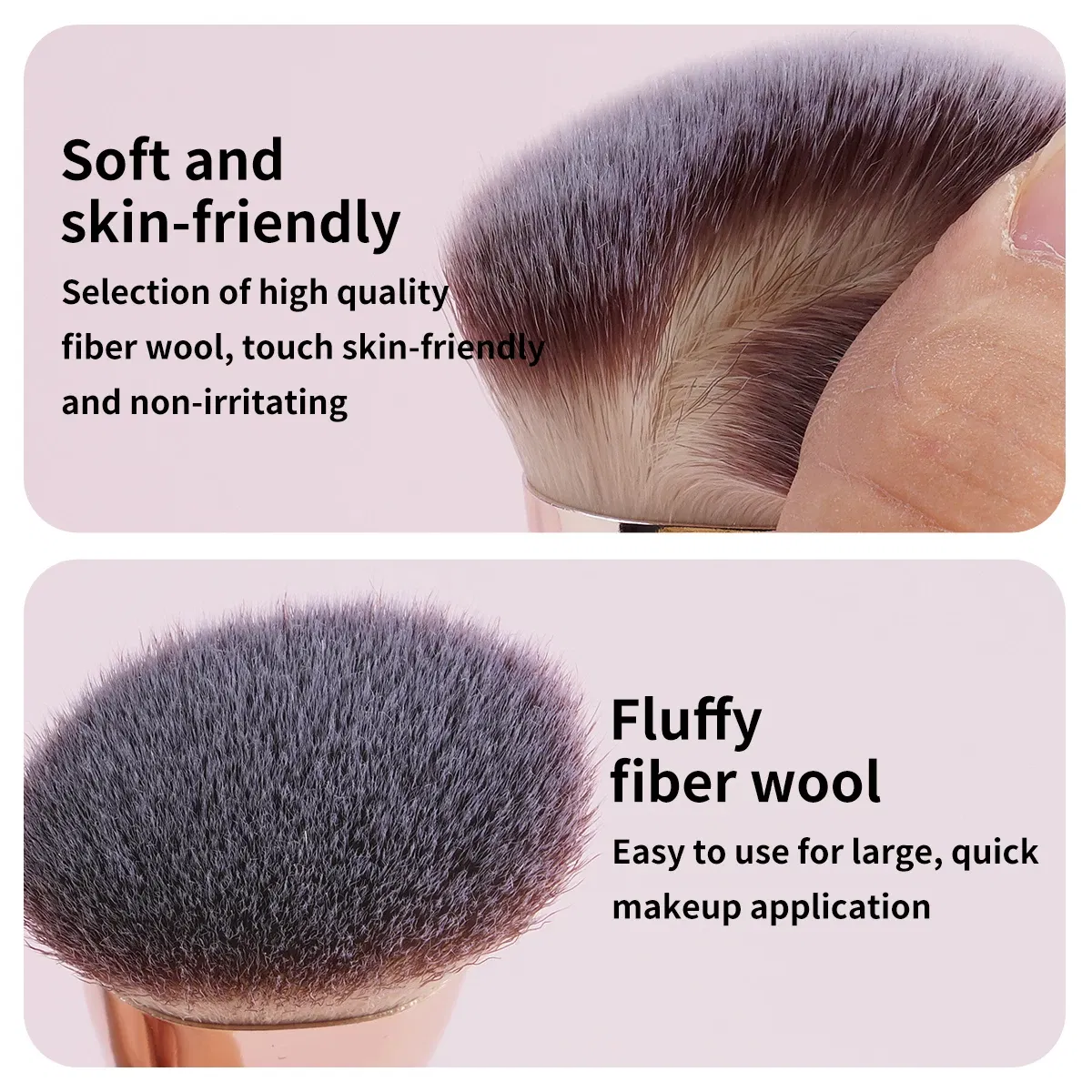Handle Color: Blue - MAANGE 4pcs Basic Makeup Brushes Set With Box Dual-ended Foundations Powder Blush Details for Eyeshadow Brushes Beginner Travel