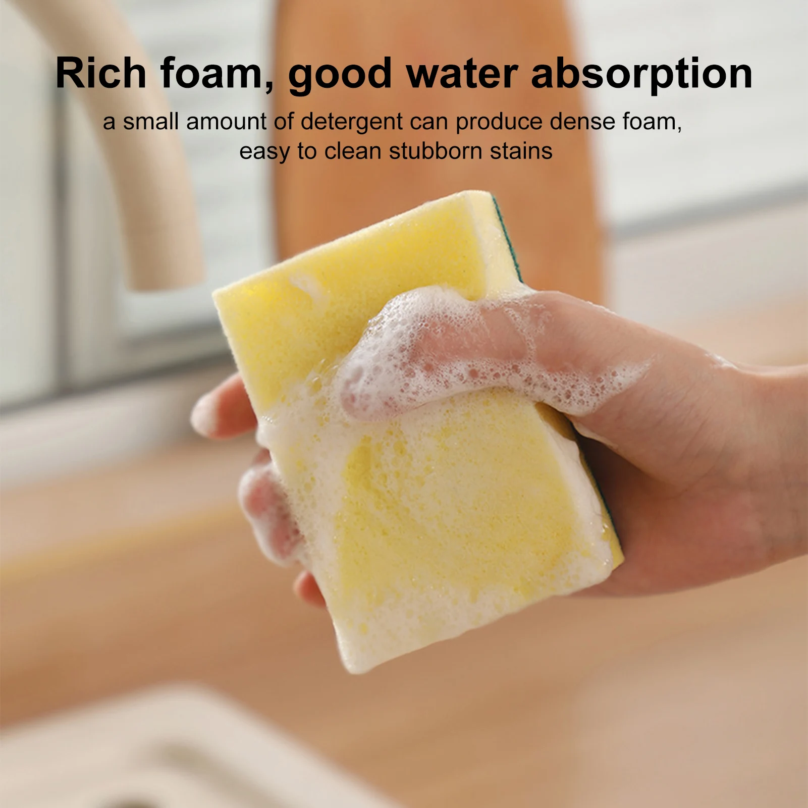 Color: Blue, Ships From: CHINA - Dishwashing Sponge Kitchen Nano Emery Magic Clean Rub Pot Rust Focal Stains Sponge Sponge Removing Kit Cleaning Brush Sponges