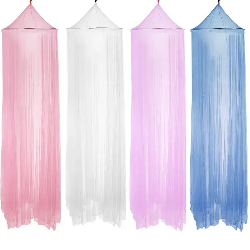 Color: Red - Princess Style Mosquito Net Mesh Hung Dome Home Canopy Mosquito Mesh Bedding Net Home Supplies
