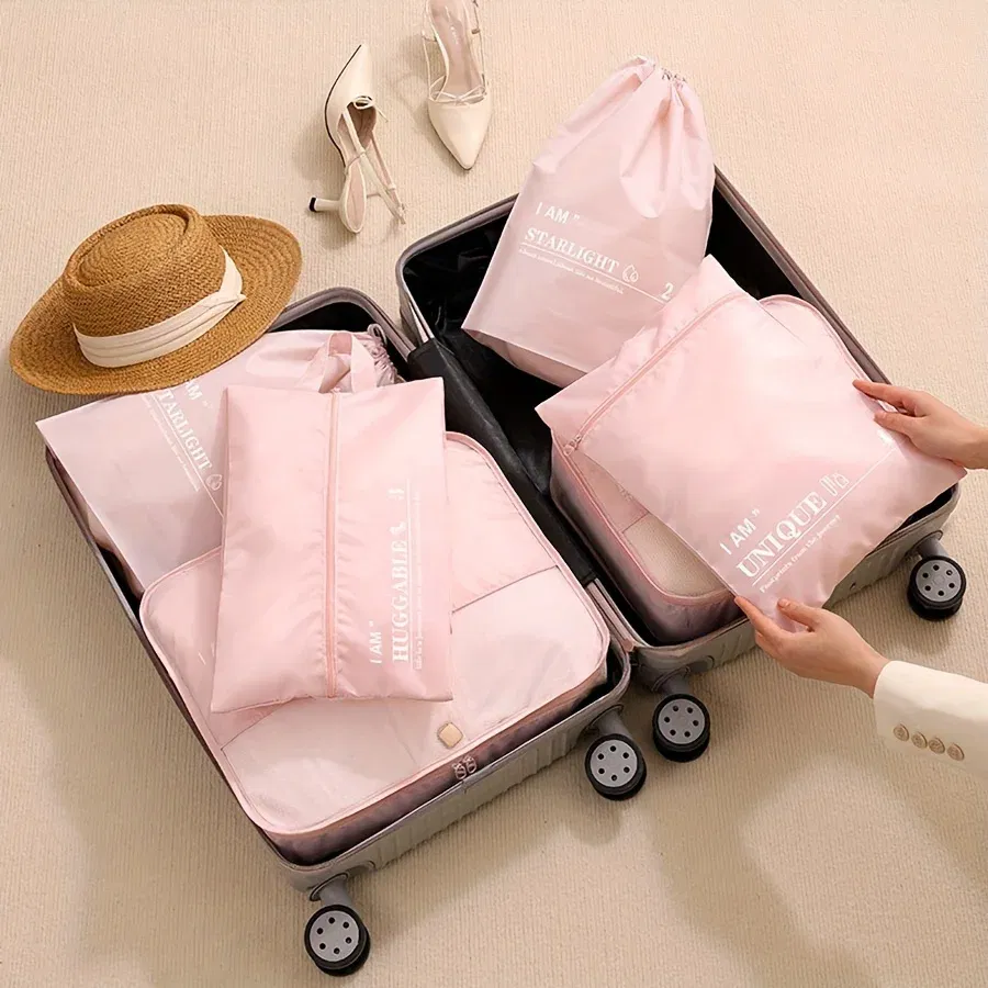 Color: Blue, Ships From: CHINA - 6pcs, Packing Cubes Luggage Organizers, Travel Accessories