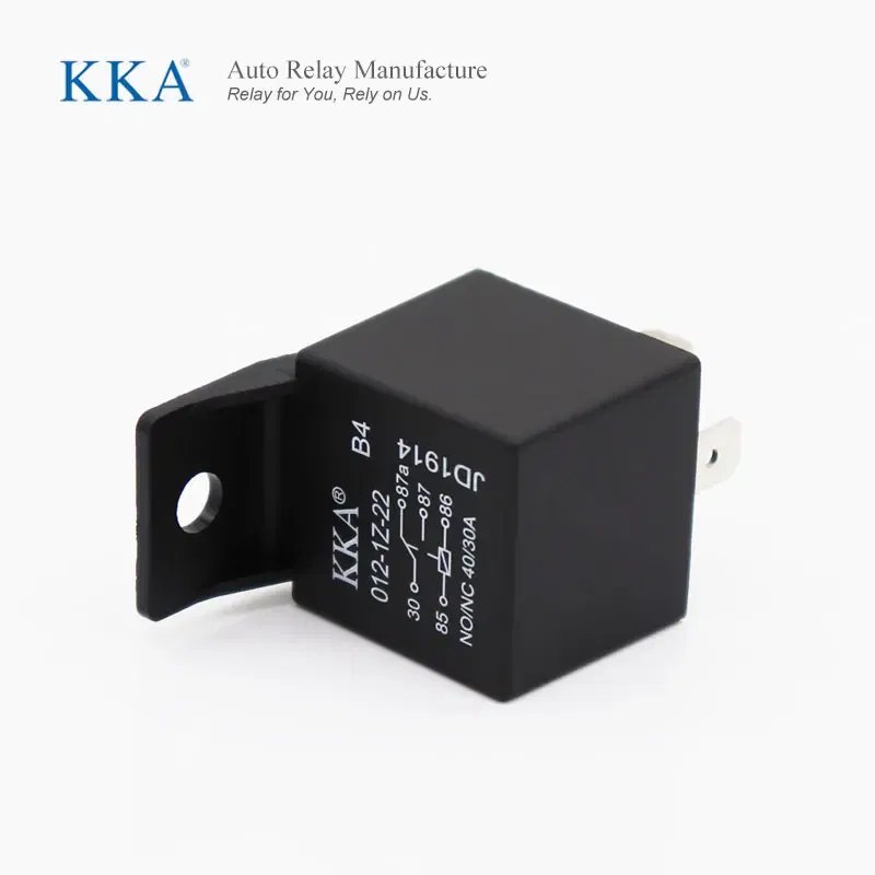 Color: Red - [25pcs/Box] DC 12V-24v 4 Pin Automotive Car Auto Relay High-quality auto Relay with PA66 bracket
