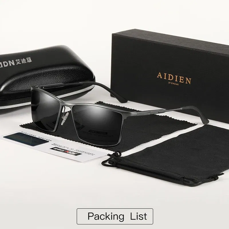 Lenses Color: green, Frame Color: Emerald Green - Men's sunglasses myopia with diopter polarized prescription glasses UC400 retro anti-glare driving goggles square black shades