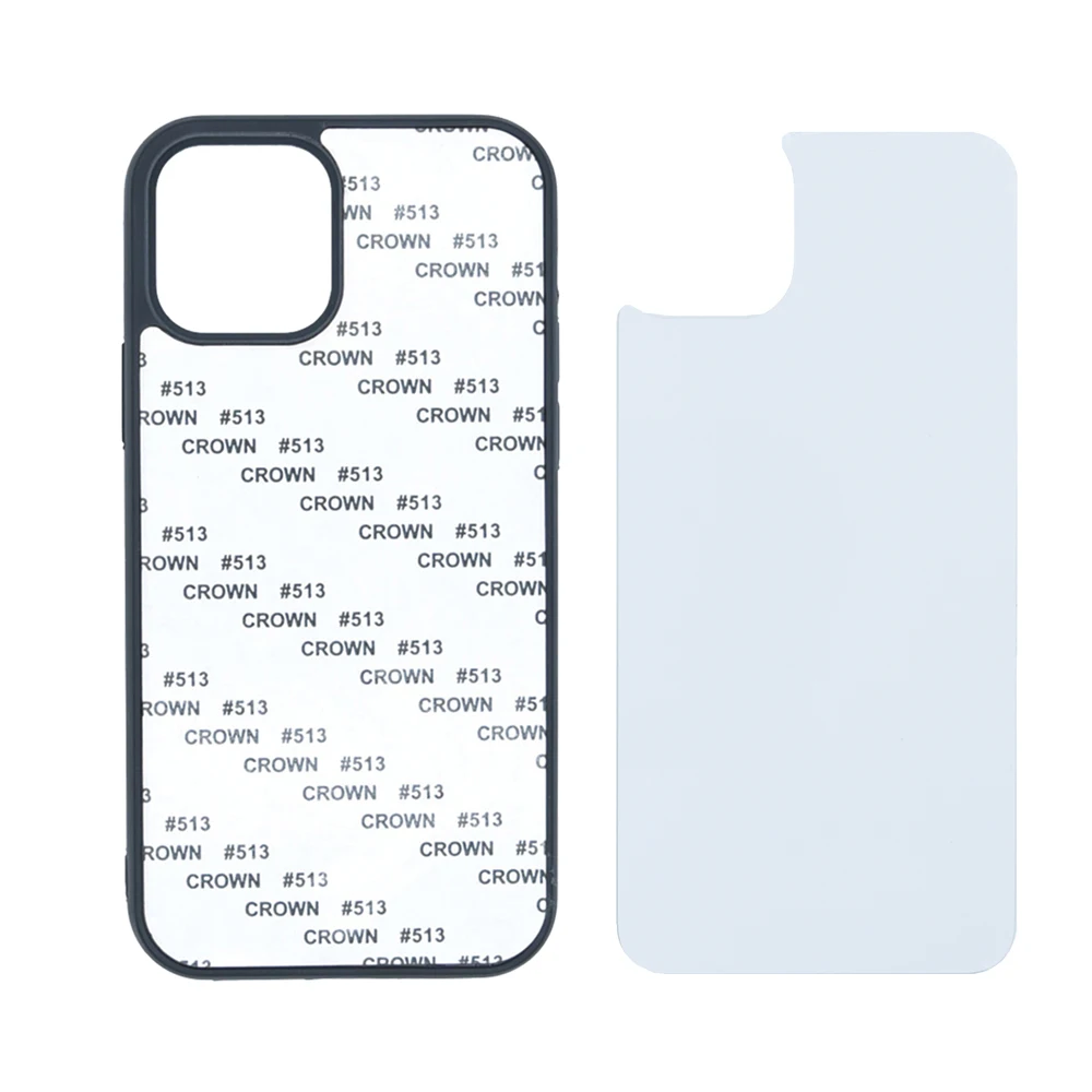 Material: Microfiber - For iPhone 11 12 mini Pro Max 6 7 8 S Plus Xr X Xs 2D Sublimation Phone Case Blanks with Metal Plates Heat Press Blank Cases