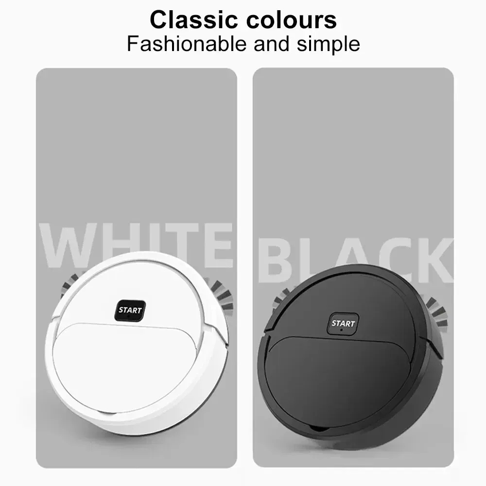 Color: black - Mini Cleaner Fully Automatic Sweeping Robot Sweep Vacuum Cleaner Mopping The Floor Home Use Lazybones Intelligent 3 In1 Sweeper
