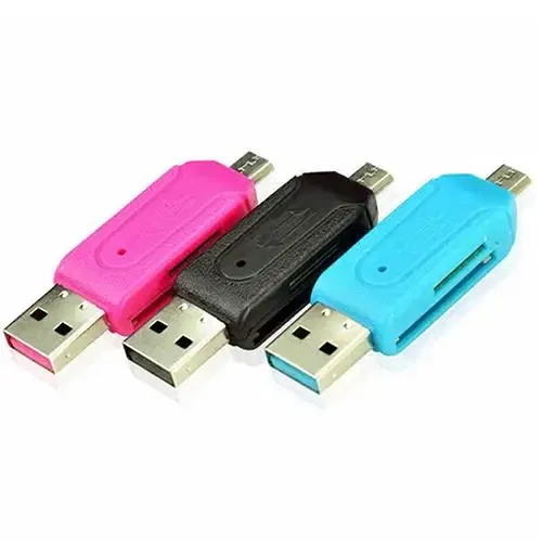 Color: Silver - Pen Drive 2 in 1 USB OTG Card Reader High Speed Flash Drive Real Capacity Memory Stick Suit For Phone ofertas con envio gratis
