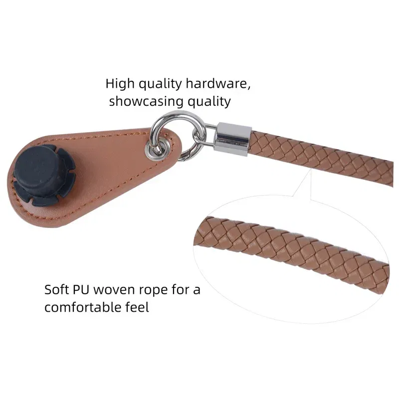 Color: Light Pink, Ships From: CHINA - New 1 pair Obag PU Woven braided leather Rope Handles straps round handlefor O Bag accessoires
