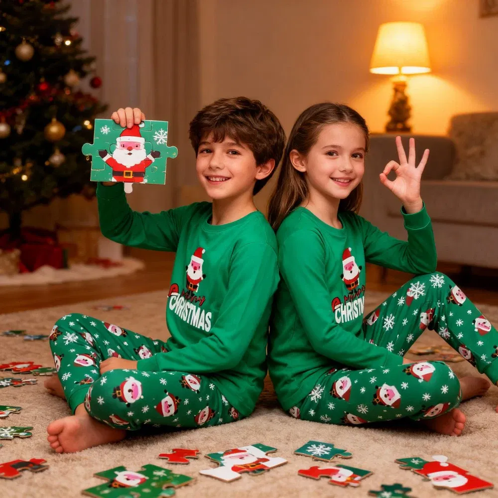 Color: black, Kid Size: 6T - Boys Pajamas Sets 3 to 4 5 6 7 10 12 Years Winter Cotton Long Sleeve Kids Pyjama Toddler Girl Christmas Pijama Children Clothing