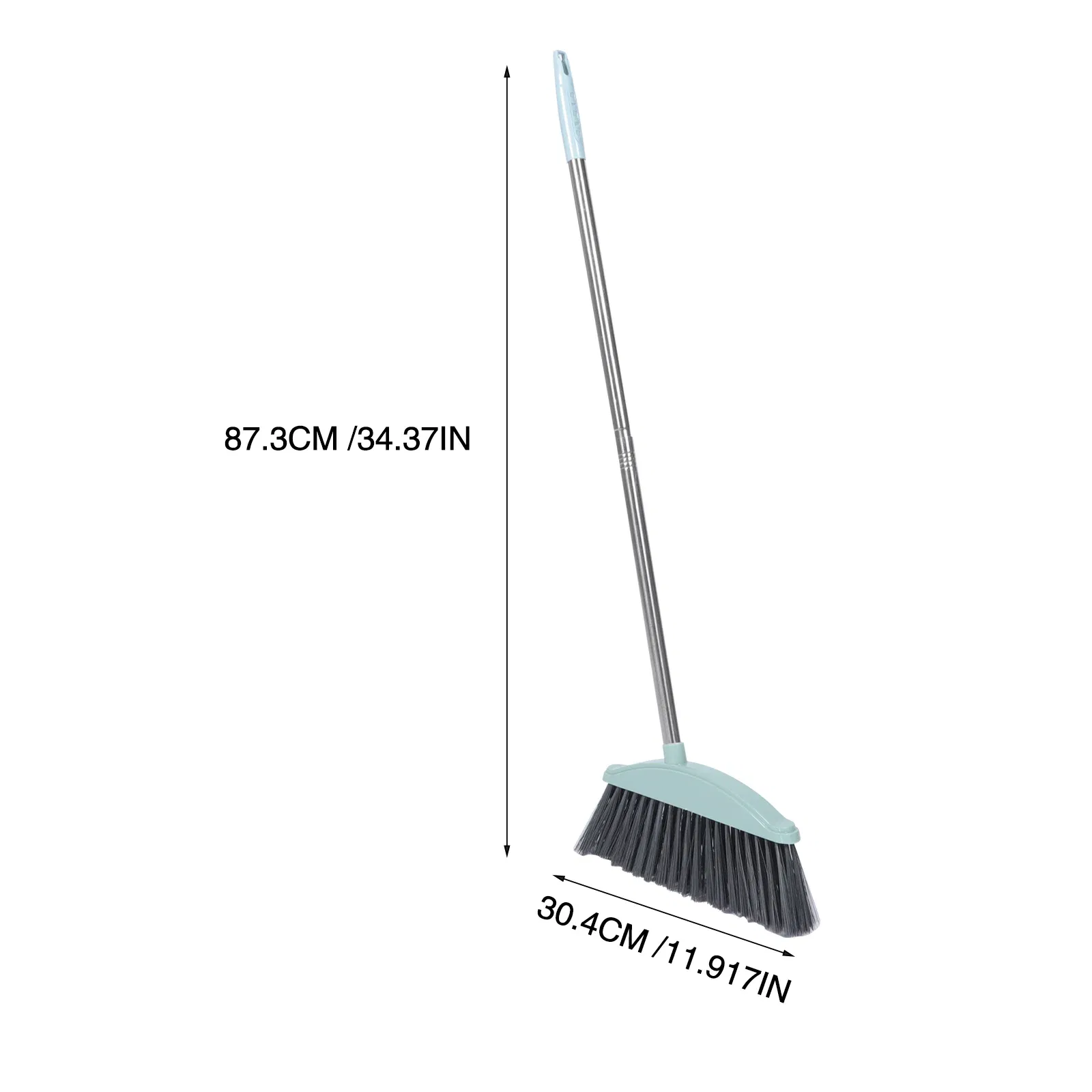 Dustpan Long Pan Metal Cleaning Handle Pans Upright Handled Kitchen Outdoor Outdoor Broom Dust Duty Heavy Stainless Steel