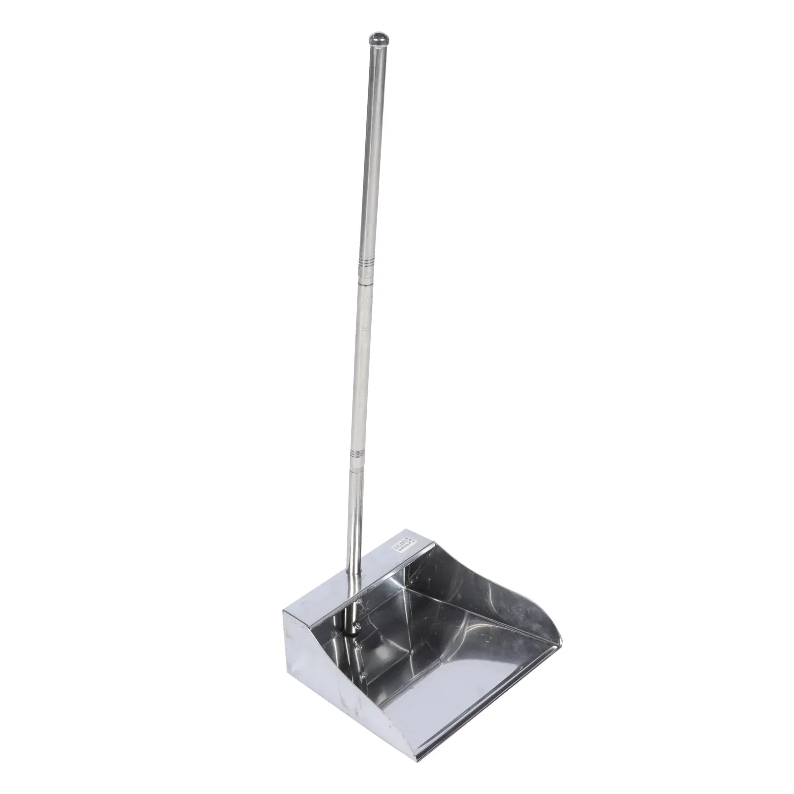 Dustpan Long Pan Metal Cleaning Handle Pans Upright Handled Kitchen Outdoor Outdoor Broom Dust Duty Heavy Stainless Steel