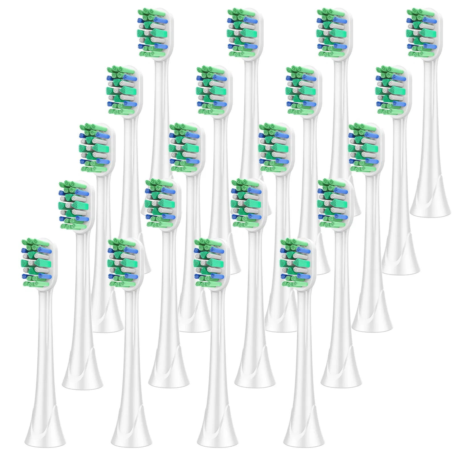 Color: Ivory - Replacement Toothbrush Heads Compatible with Philips Sonicare Optimal Plaque Control HX9023/65 HX9044 HX9054 Electric Brush Head